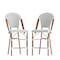 Flash Furniture WhiteGray PE Rattan Stacking Paris Stool, 2PK 2-SDA-AD642001-F-CS-WHGY-NAT-GG - alternate 7